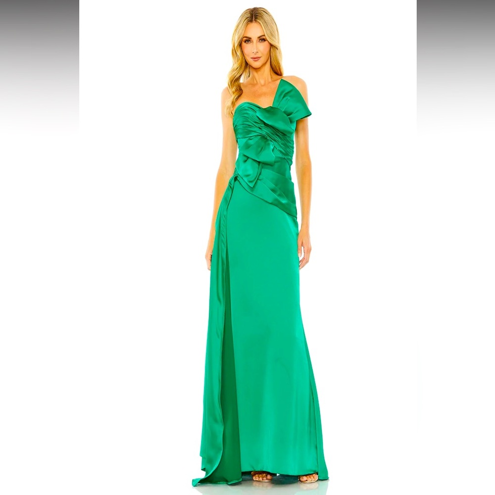 Mac Duggal Green Maxi Dress